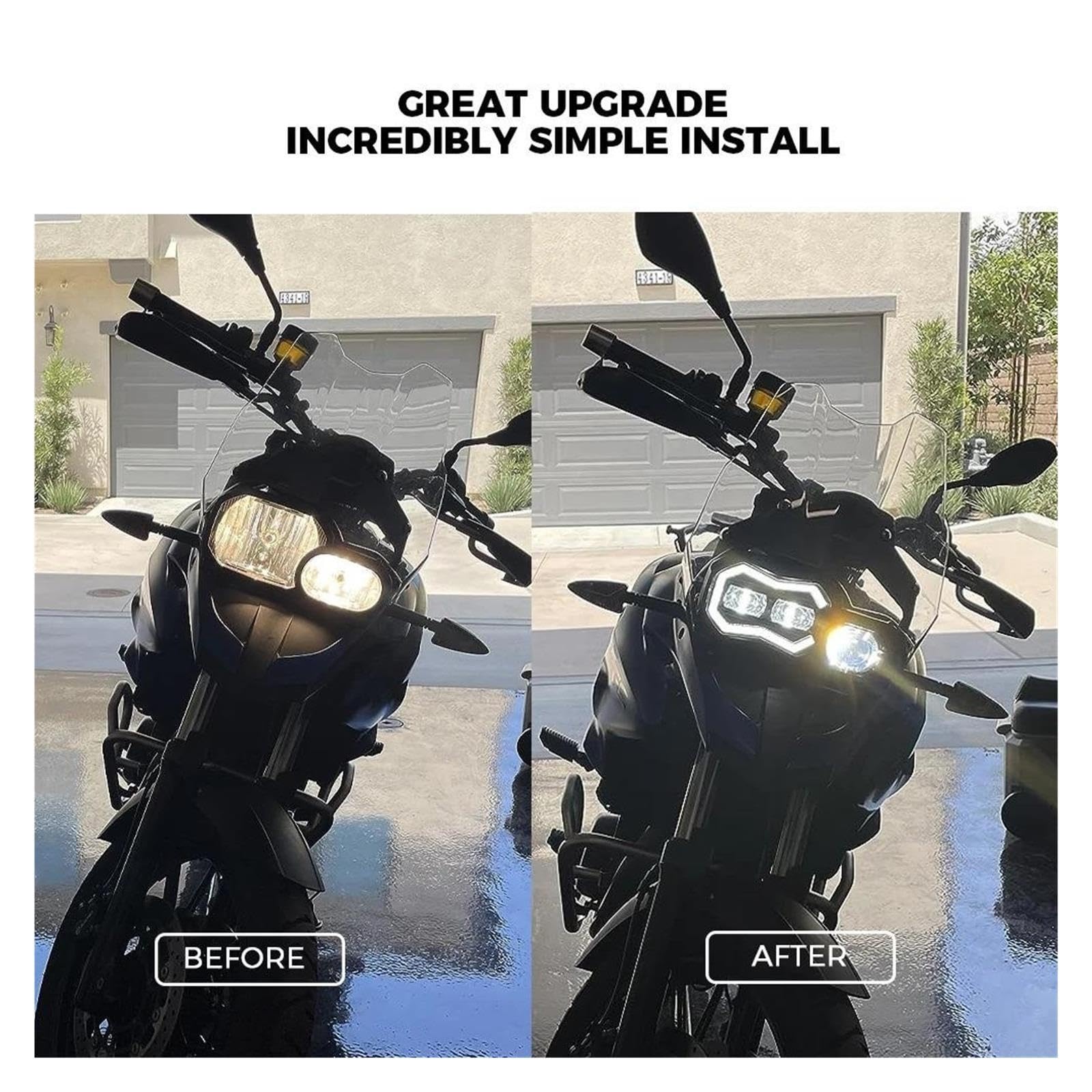 faro dell'auto Nuovi fari LED for moto E24 Per BMW F650GS F700GS