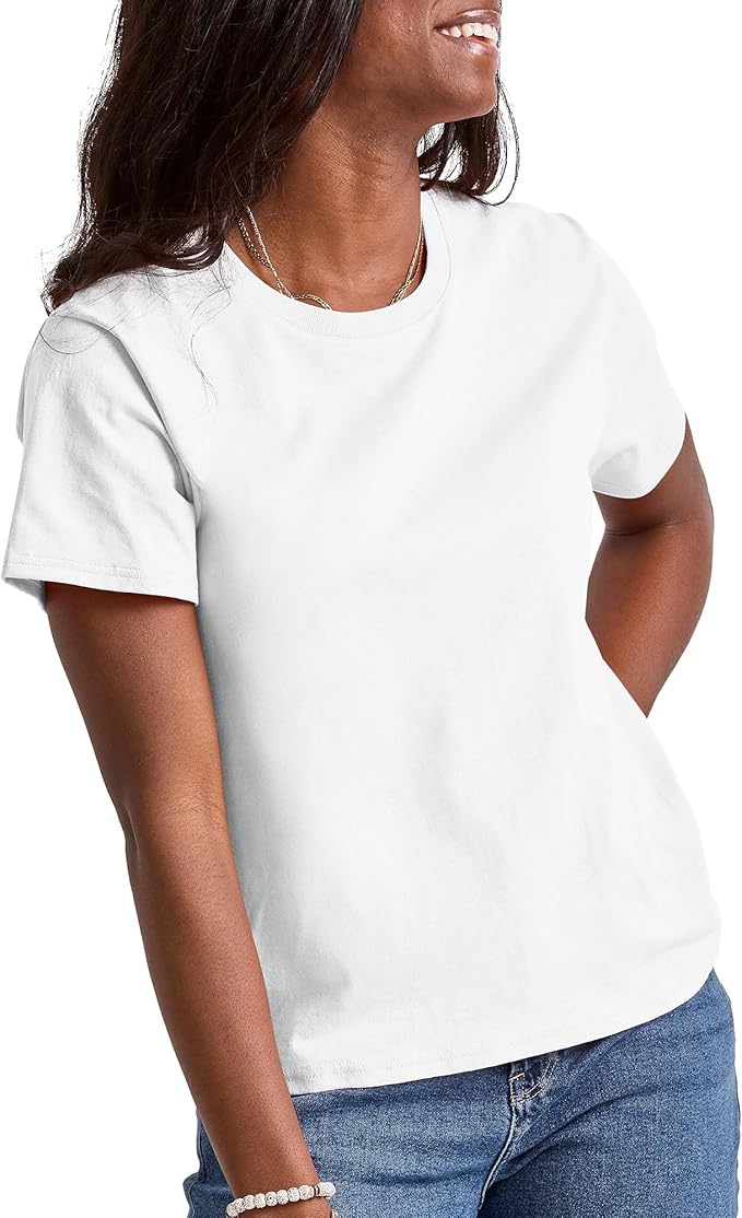 Hanes Women's Cotton Crewneck Tee