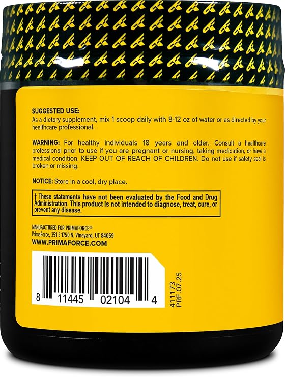 Primaforce HMB Powder (200 Grams) Unflavored, 1g Per Serving | Pure Calcium Beta-Hydroxy Beta-Methylbutrate, 200 Servings