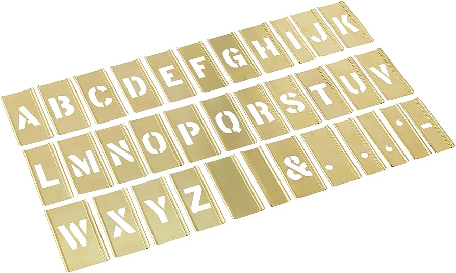 Hanson 33Piece Stencil Letter Set 10325 The Home Depot, 59 OFF