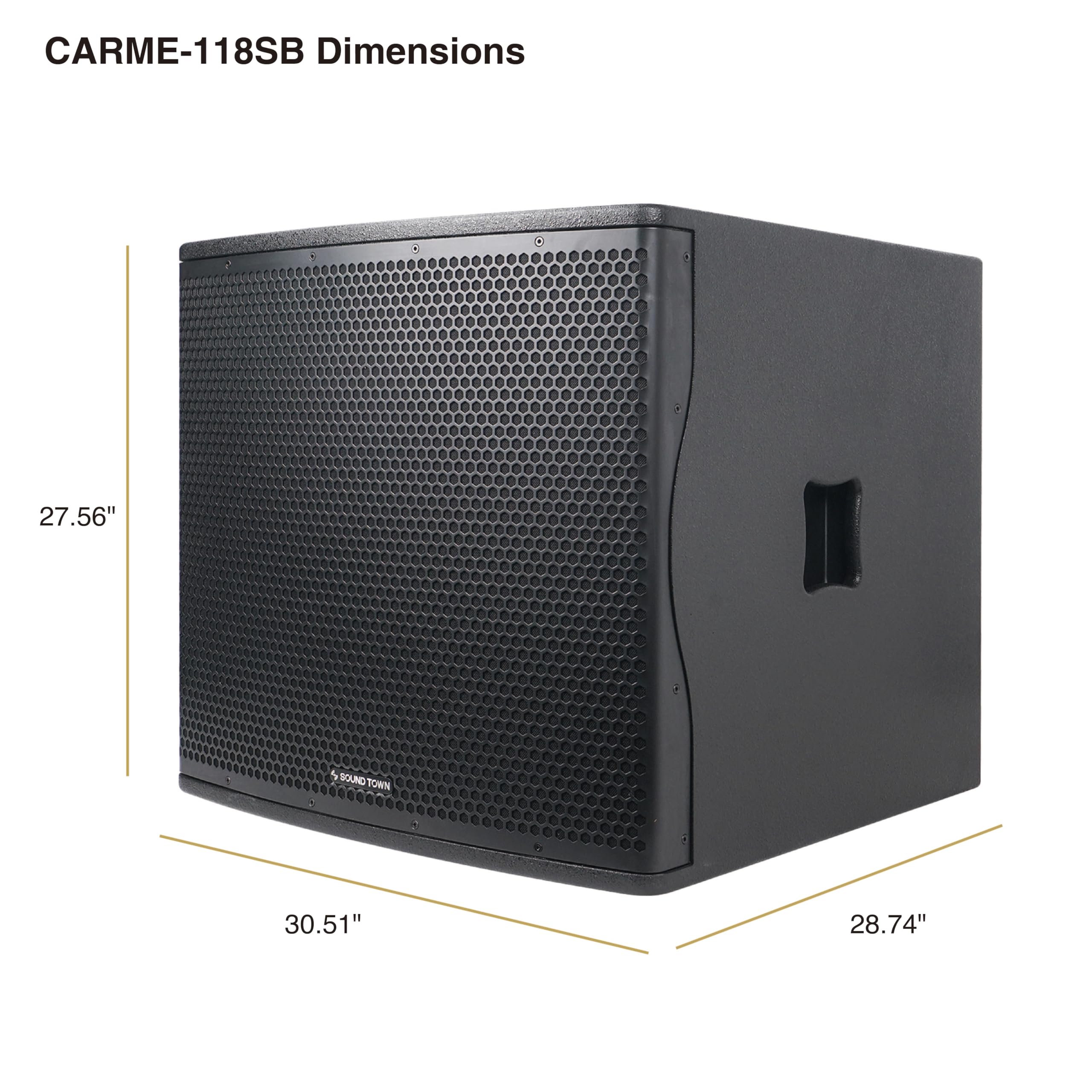 Amazon | Sound Town CARMEシリーズ 18インチ 1600W PA/DJ パッシブ