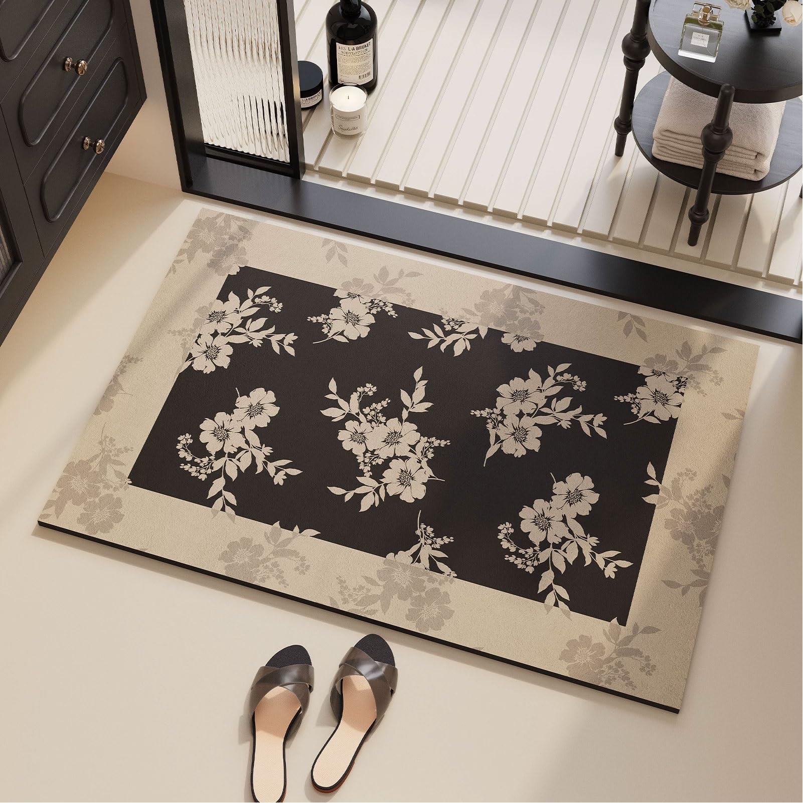 Tapis antidérapant lavable Luyckfrazy contre la boue et l'humidité