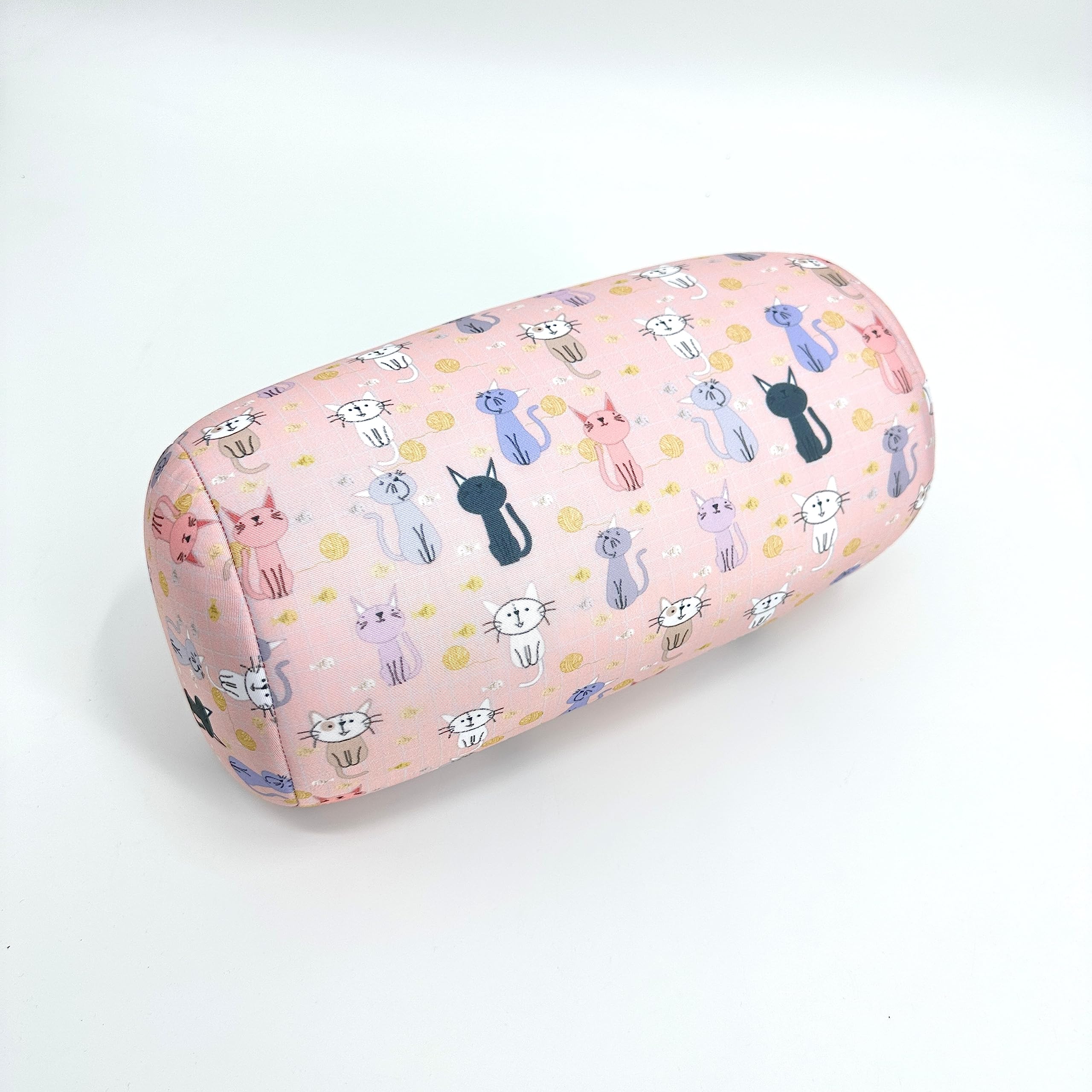 Bookishbunny Microbead Cylinder Bolster Roll Pillow 13" x 7" (Cats)