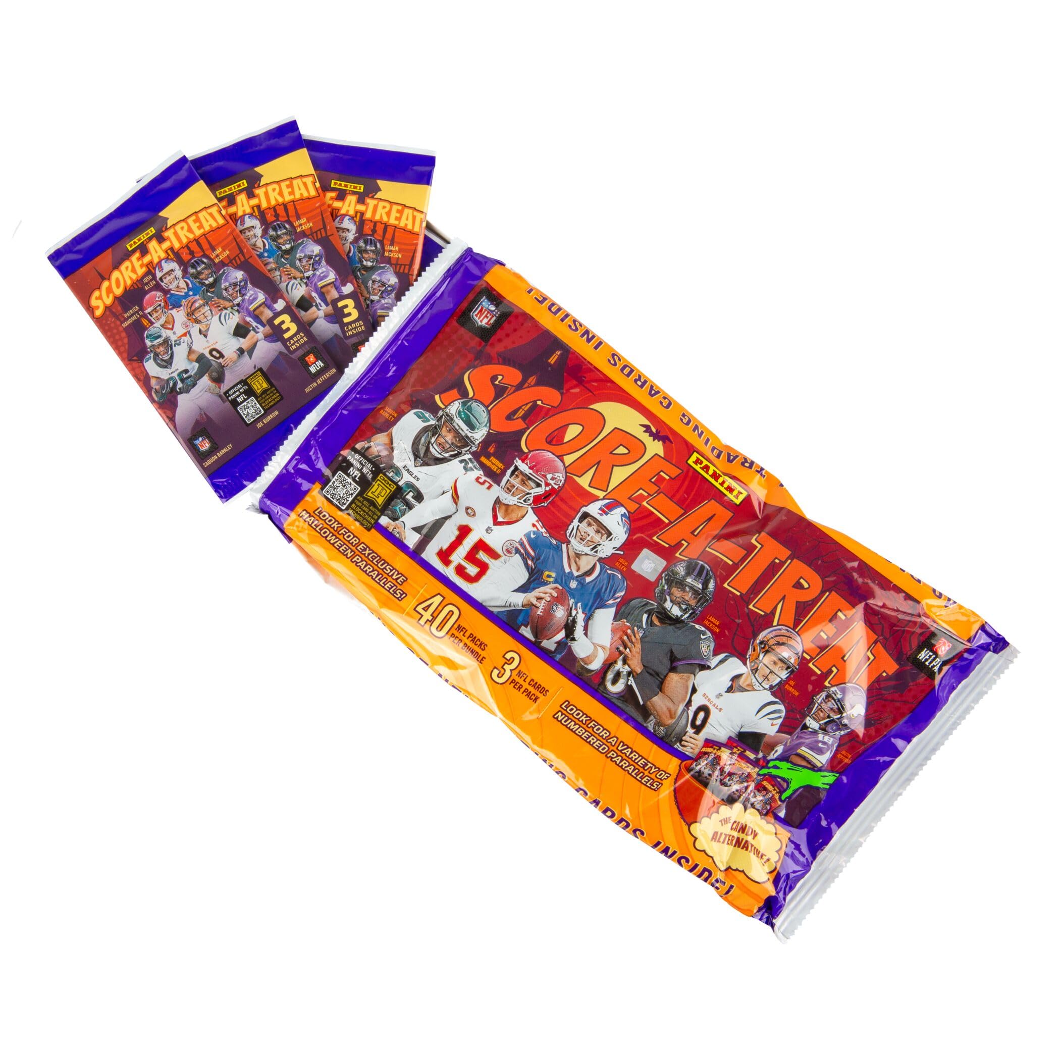 Paquete de tarjetas coleccionables de fútbol de  Score-A-Treat 2025 4