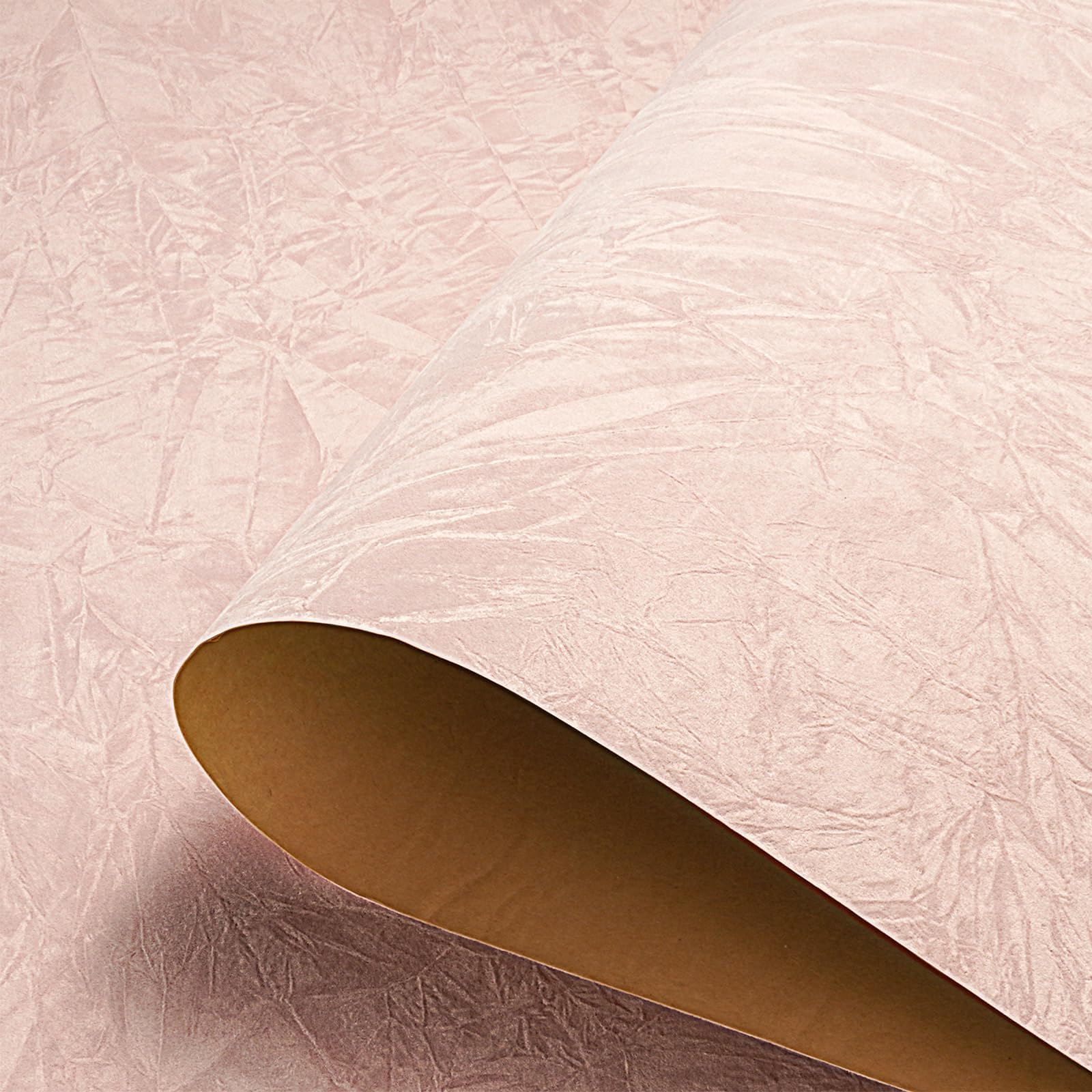 HelloWall 30"x160" Large Self Adhesive Soft Velvet Wallpaper Peel and Stick Pink Felt Fabric Wallpaper Pink Velvet Flocking Liner for Vanity Crafts
