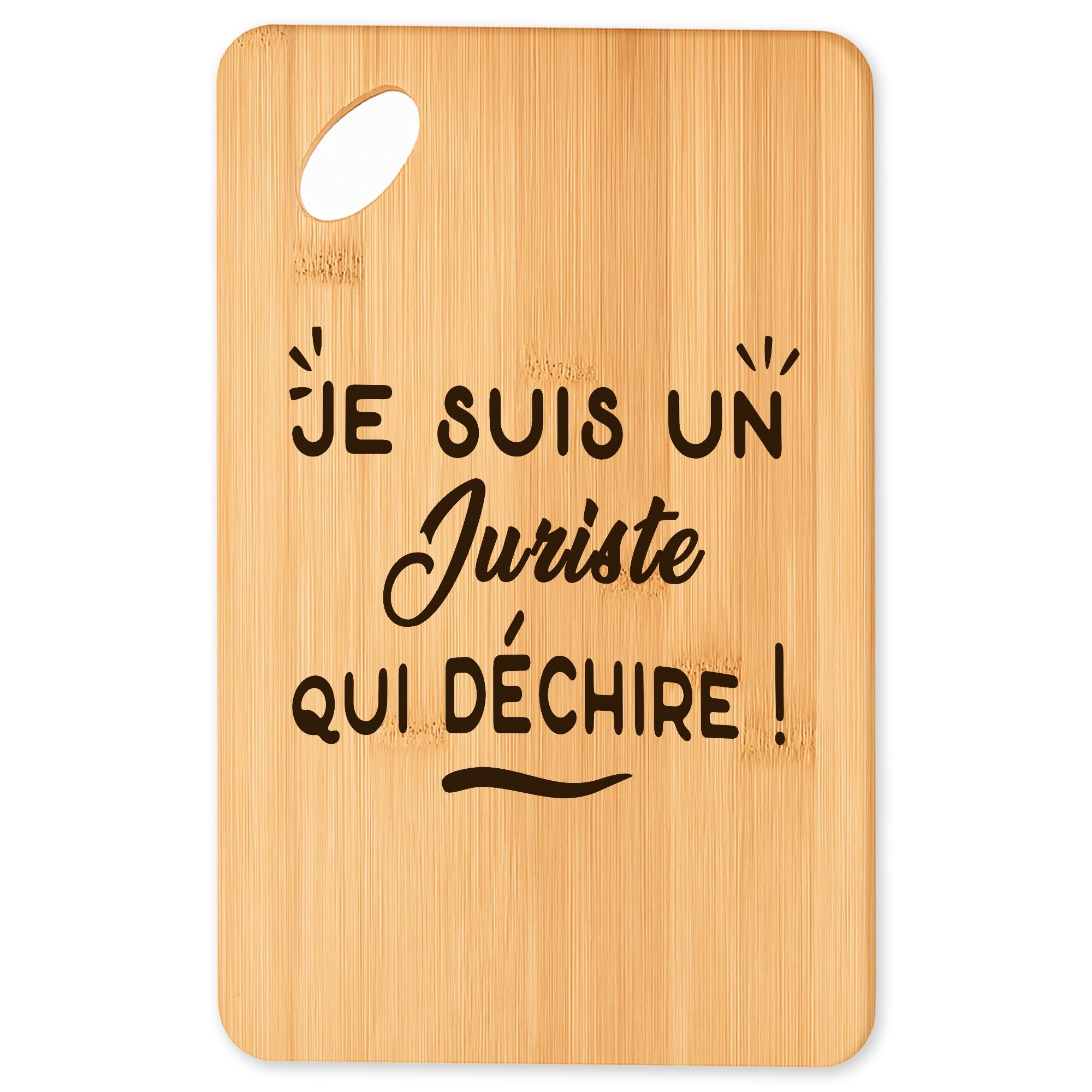 Planche à découper en bambou avec gravure cadeau pour la cuisine