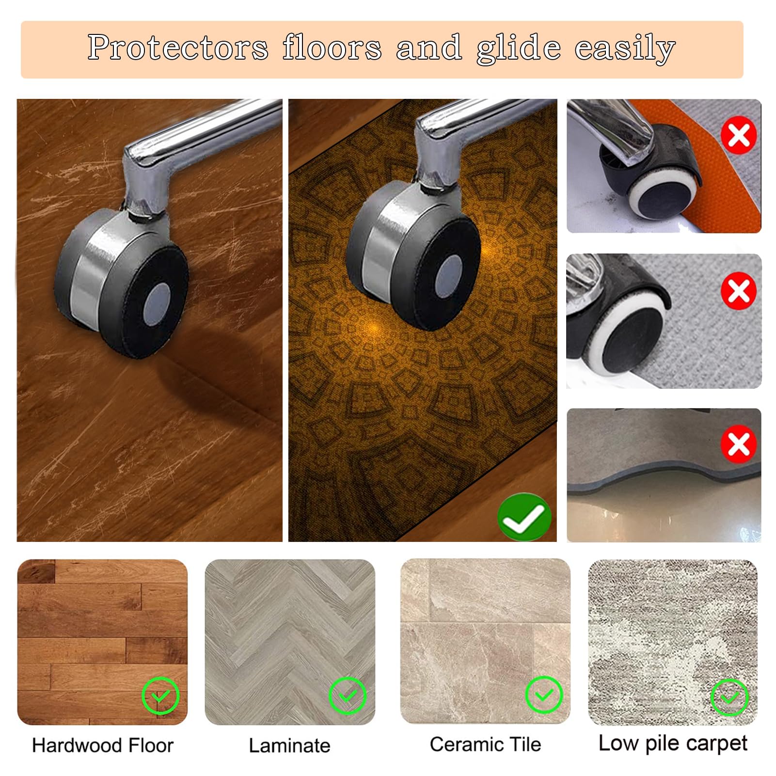 Alfombras para Silla de Gaming Oficina Alfombra Escritorio Suelo Antideslizante Alfombras Sillas Ruedas Protectora para Suelos Duros Protectors Suelo Silla Ruedas Silla de Ordenado 140 x 160 cm