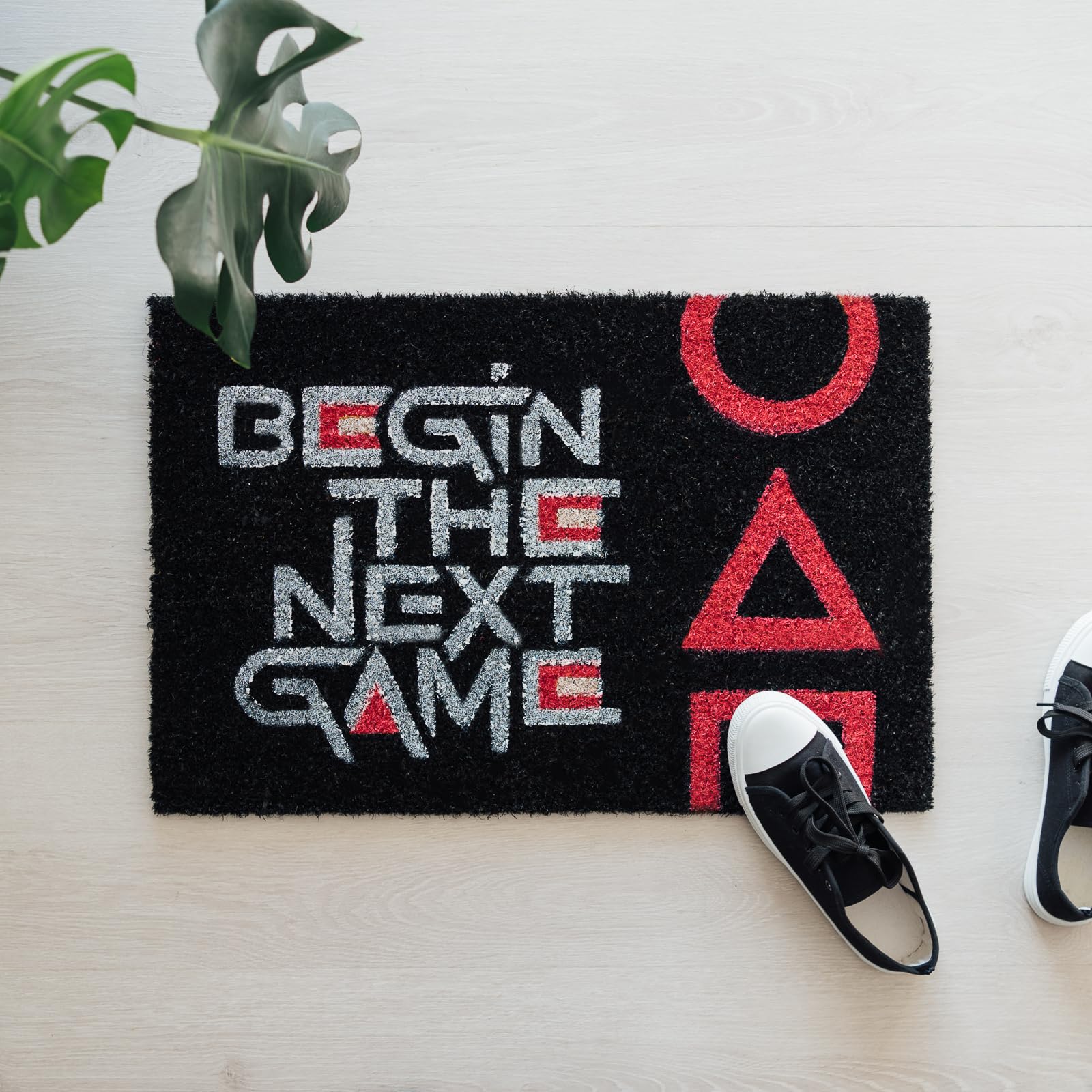 Squid Game Kokos-Fußmatte – 40x60 Cm, Rutschfest & Witzig Für Haustür, Flur Oder Balkon