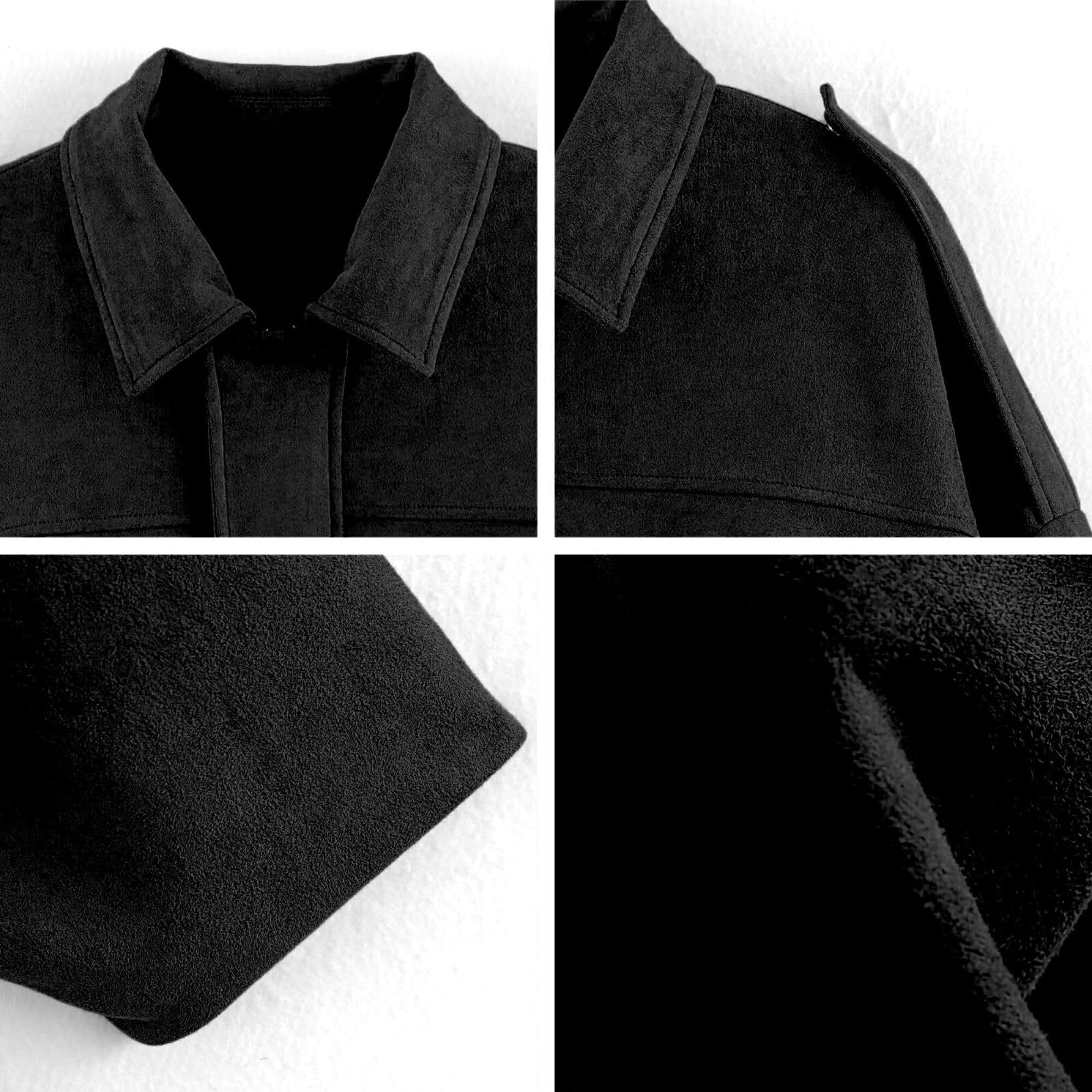 Chaqueta de Mujer otoño Invierno Abrigo de Solapa Casual de Gran tamaño de Manga Larga Abrigo de Estilo Urbano de Moda | Pink,S