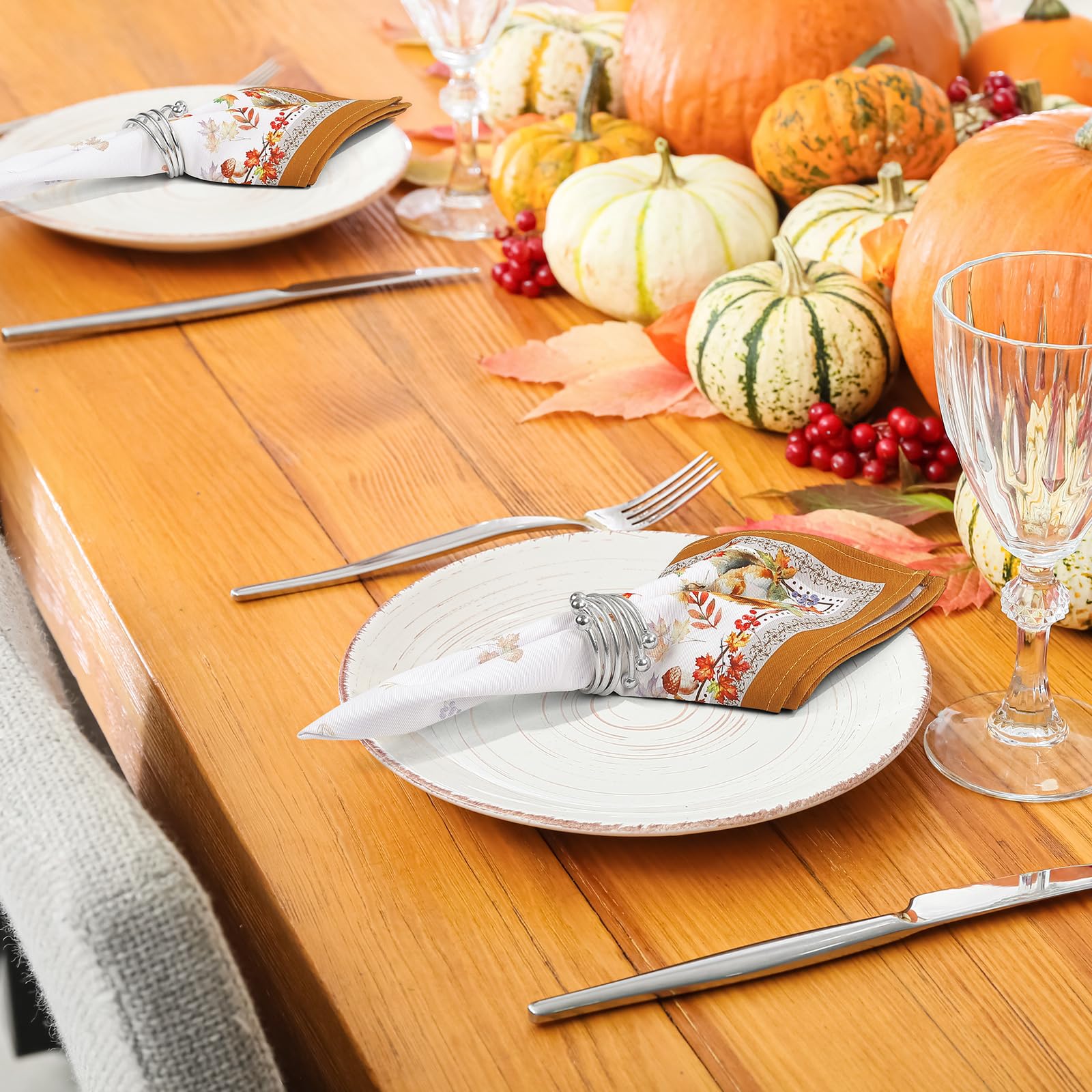 Lot De 6 Serviettes En Tissu Casse-noisette De Noël Monogrammés