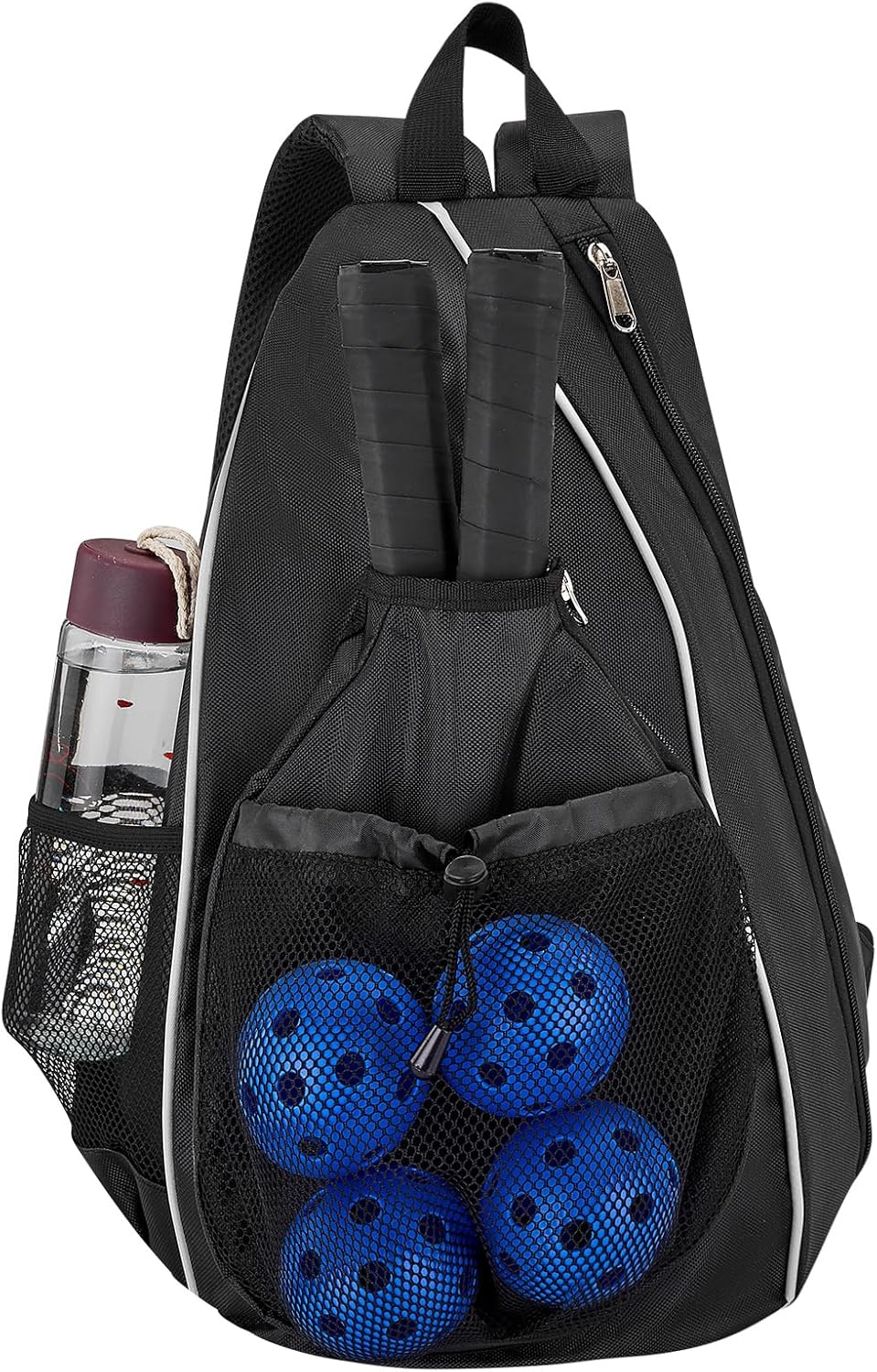 Pickleball Bag,Pitbull Shoulder Bag Backpack for Women and Men, Fits 2 Paddles, Gifts for Pickleball Lovers