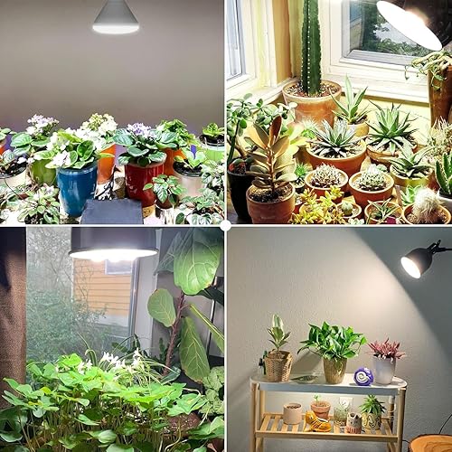 Miniatura 2 de SANSI Bombilla de cultivo LED equivalente a 200W, BR30 24W de espectro completo con ángulo de haz amplio de 120, 4000K luz blanca diurna IP54 luces
