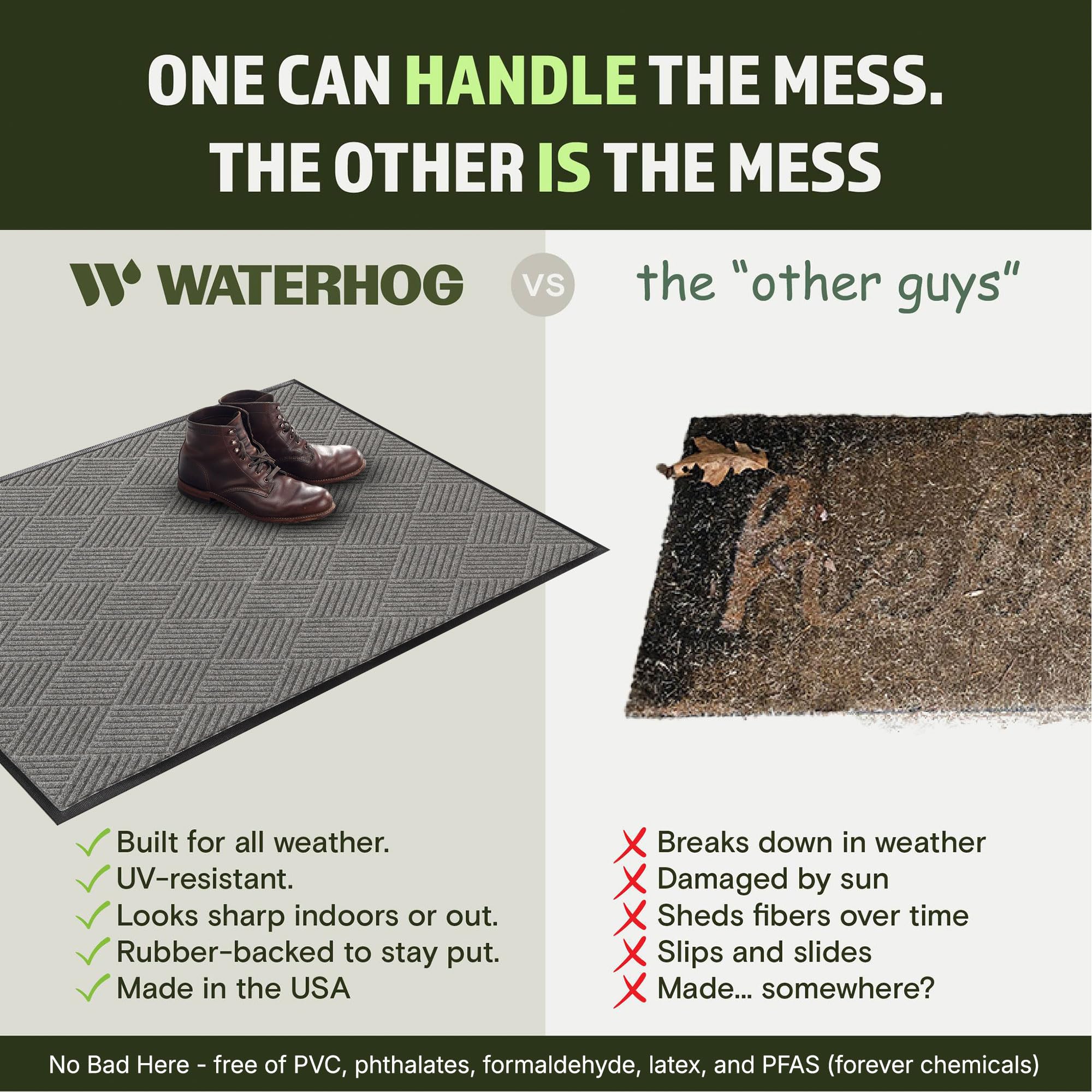 WaterHog Diamonds Front Door Mat - All Weather -6