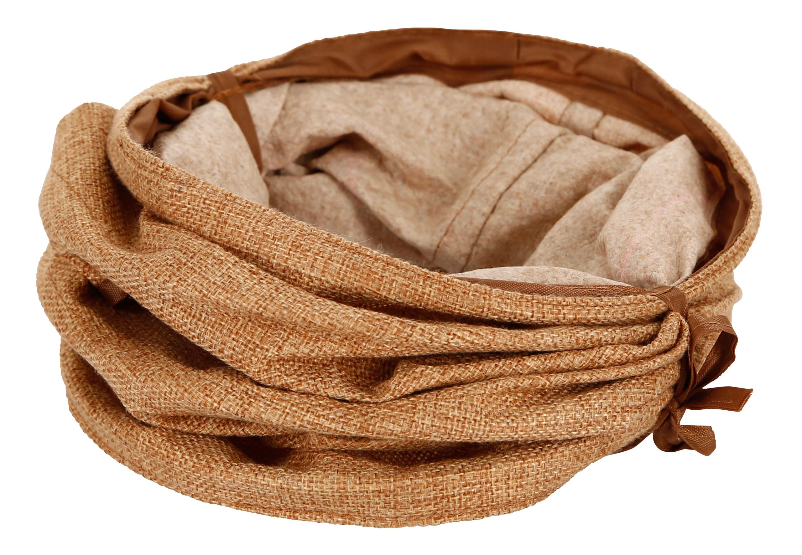 Kerbl Pet Tunnel pour rongeurs, Tunnel de Jeu, Jouet pour rongeurs, Marron, 50 cm, Ø 18 cm, Toile, Rongeurs, Peu encombrant, 3 entrées