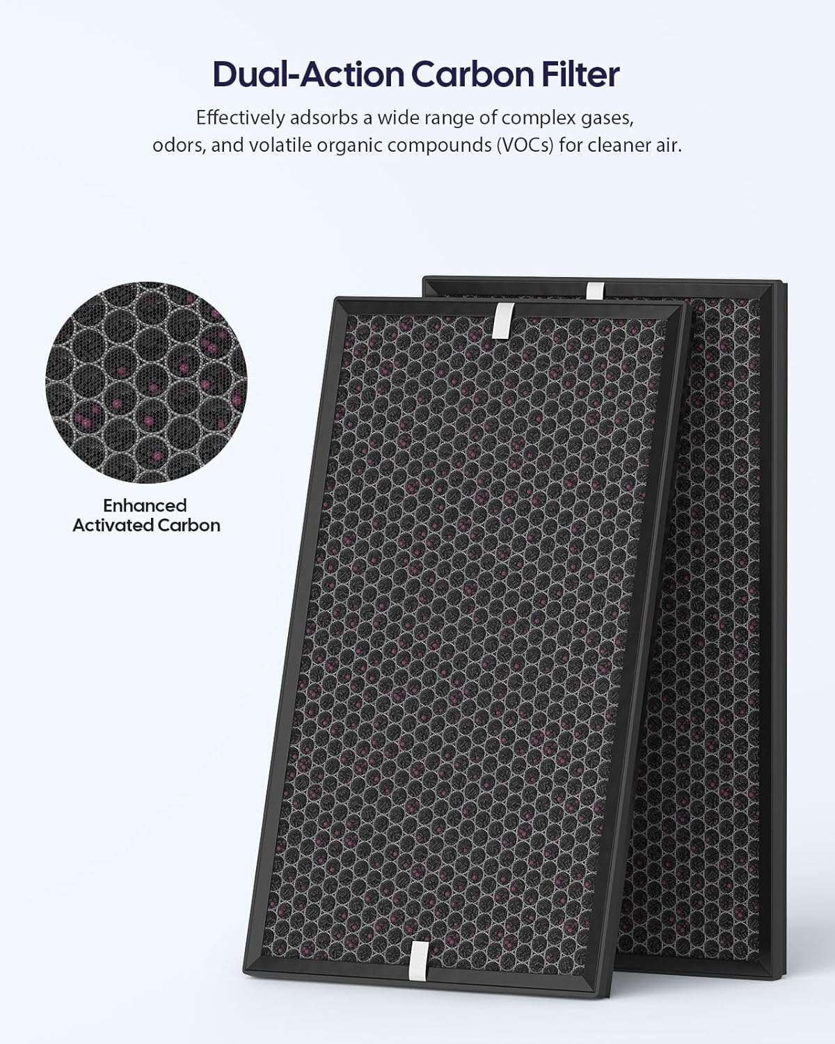 AD5000 Replacement Filter Compatible with Air Doctor 5000 Air Purifier (Not for AD5500 Models), Includes 2 Main Filters & 2 Carbon/VOC Filters - Image 3