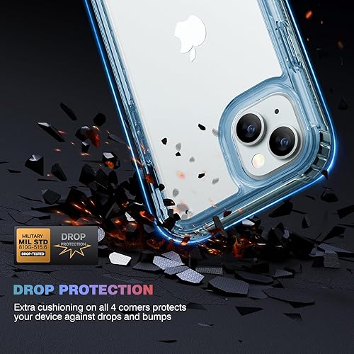 Miniatura 323 de Diaclara - Funda diseñada para iPhone 14 Pro Max, resistente, de cuerpo completo, con protector de pantalla sensible al tacto y antiarañazos + Blanco