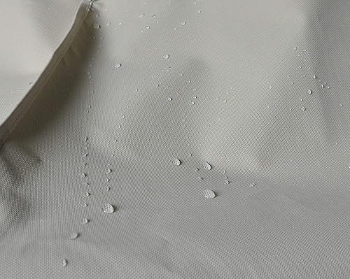 Vista 3 de Cubierta resistente para parrilla de gas impermeable de 52 pulgadas para parrilla de gas Weber Char-Broil Coleman, color beige Beige,Bandera