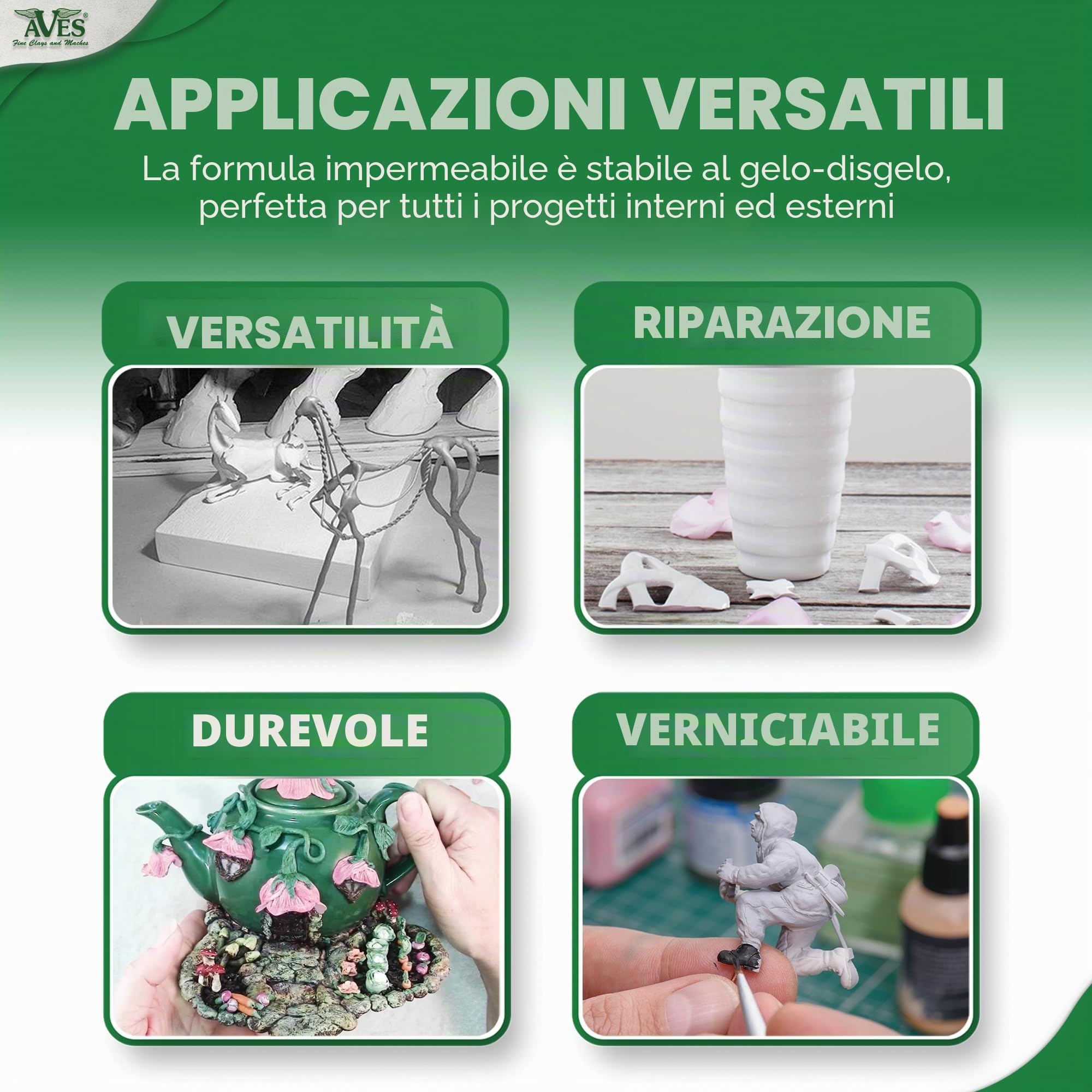 Apoxie Sculpt – 0,45kg Naturale – Argilla Epossidica Grigio Chiaro