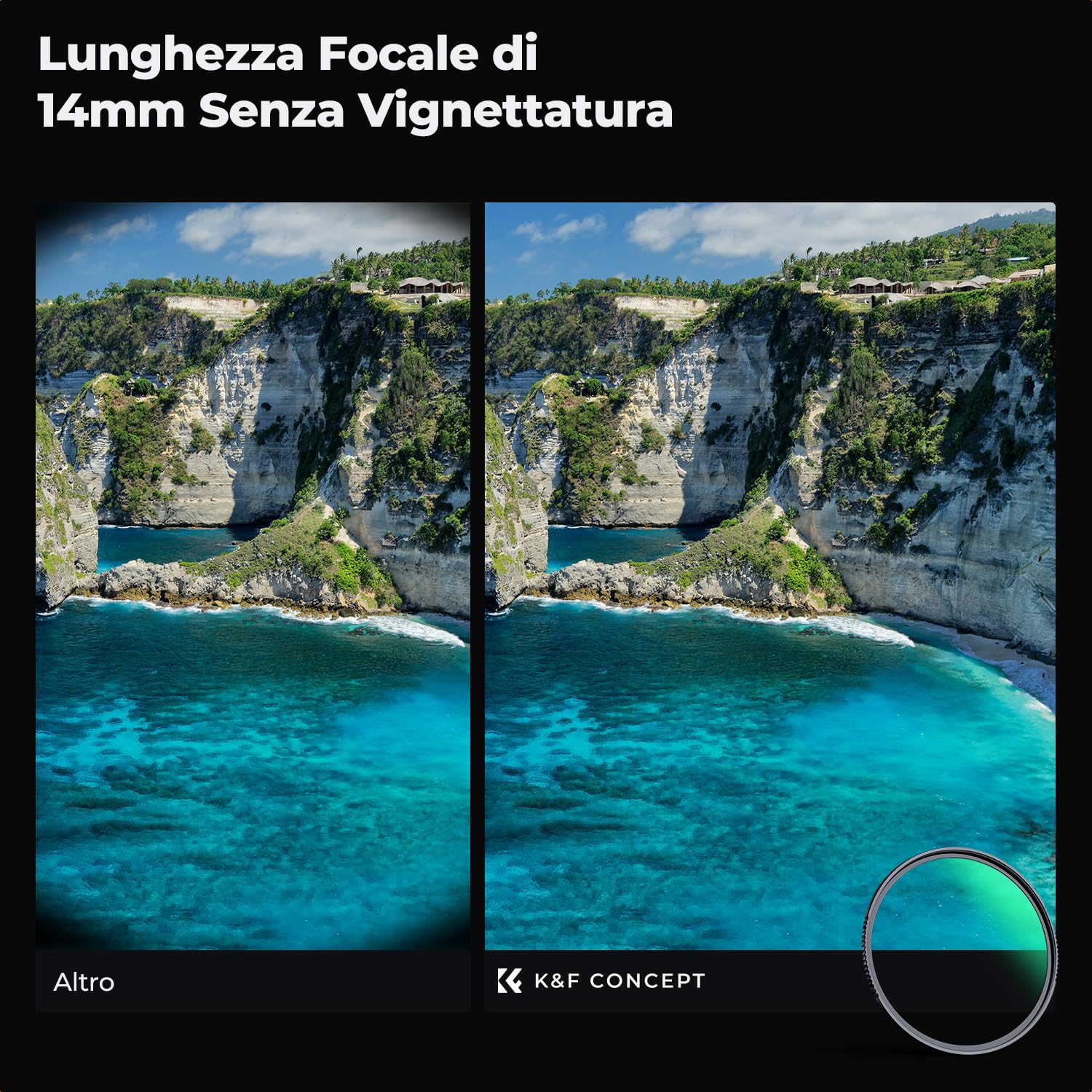 K&F CONCEPT Nano-Xcel 40.5mm Filtro di Protettivo UV, Filtro UV in Vetro Ottico con 28 Strati Rivestimento Nano
