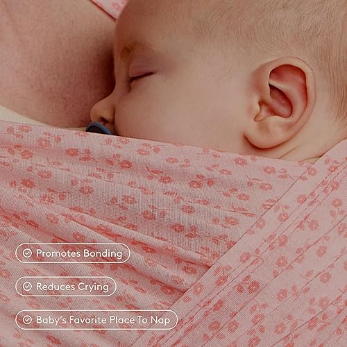 Miniatura 5 de Baby Tula - Portabebés elástico Tencel - Eslinga suave para recién nacidos y bebés, portabebés ergonómico manos libres, transpirable y ajustable,