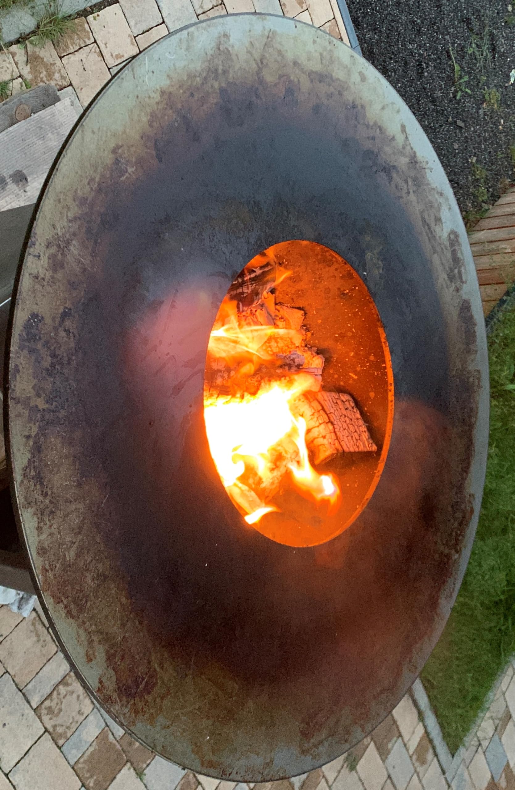 ZIEGER Płyta ogniowa, płyta grillowa, okrągła (Ø -średnica: 800 mm/80 cm; materiał: stal konstrukcyjna S355MC)