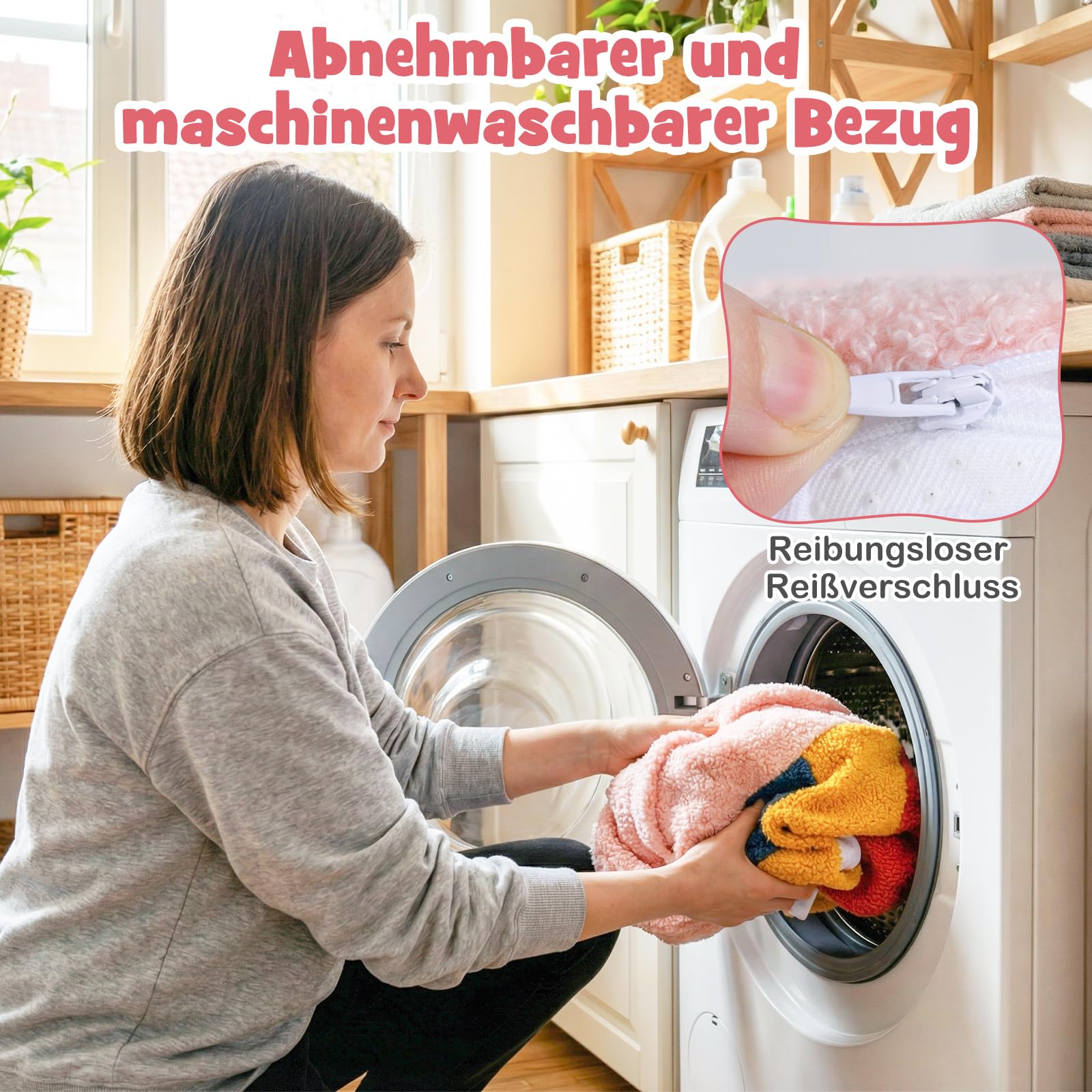COSTWAY Kindersofa in Regenbogenform, Kindersessel gepolstert aus Schaumstoff & Teddystoff, Kindercouch mit waschbarer Bezug & rutschfeste Unterseite, Spielsofa für Kinder ab 3 Jahren, Rosa