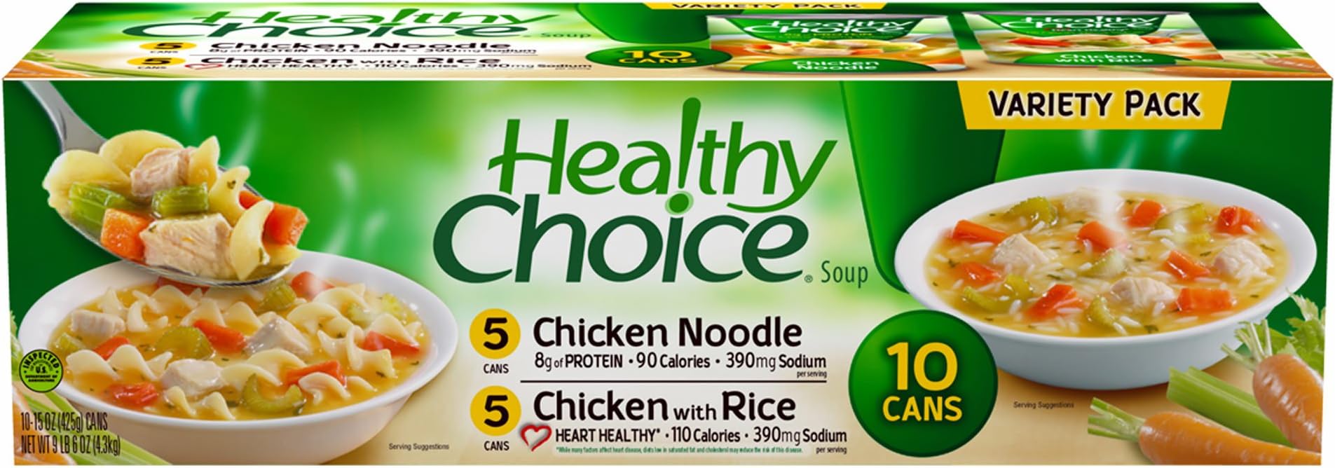 Healthy ChoiceSoup Variety Pack - 10/15oz cans