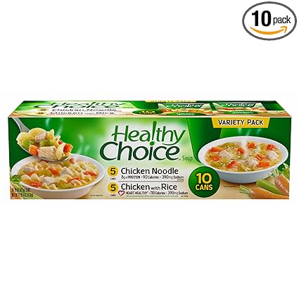 Amazon Com Healthy Choice Variety Pack Soup 10 Pk 15 Oz Grocery Gourmet Food