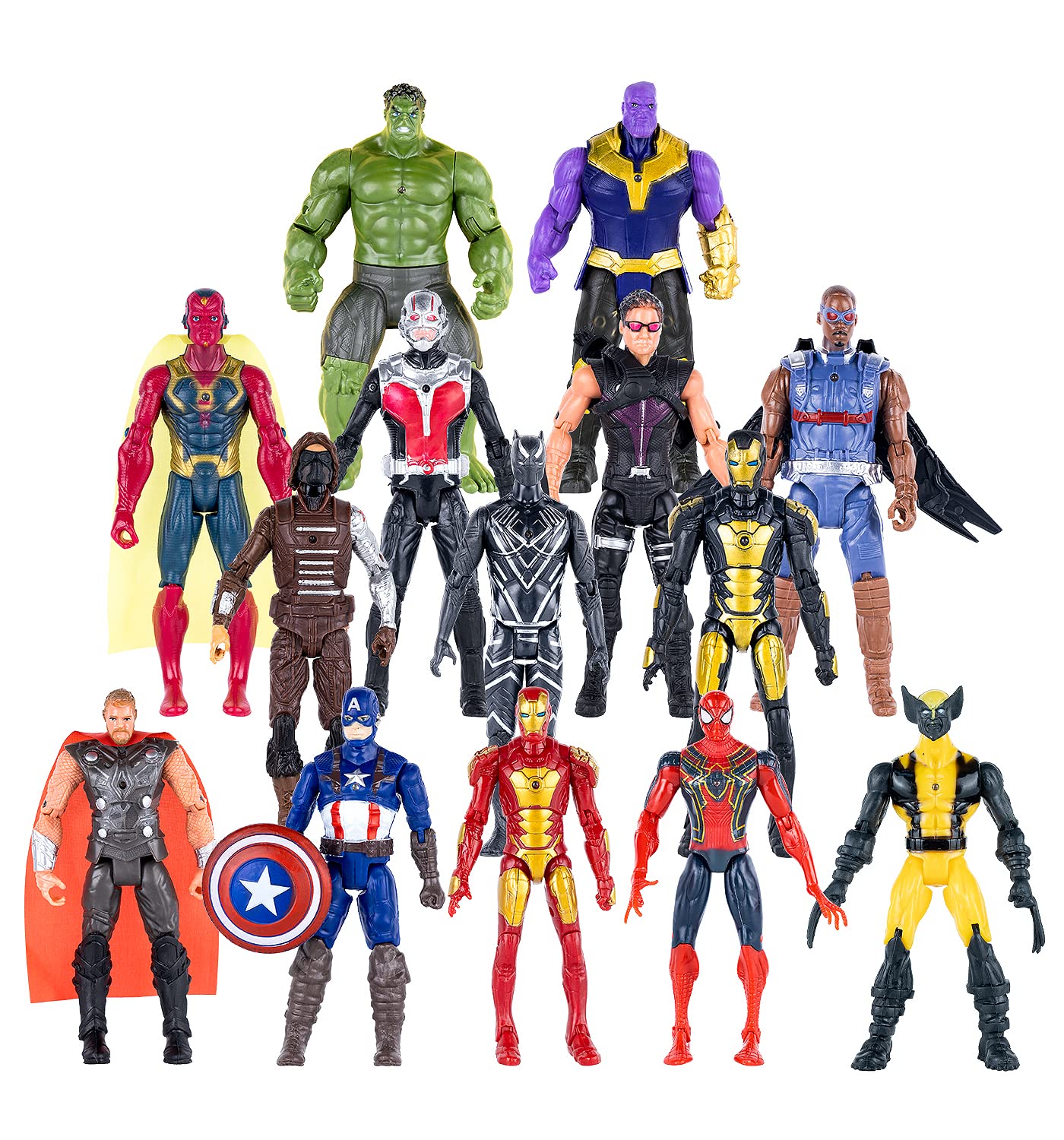 Buy 14 pcs Big Ultimate Superhero Action Figures Set Collectible