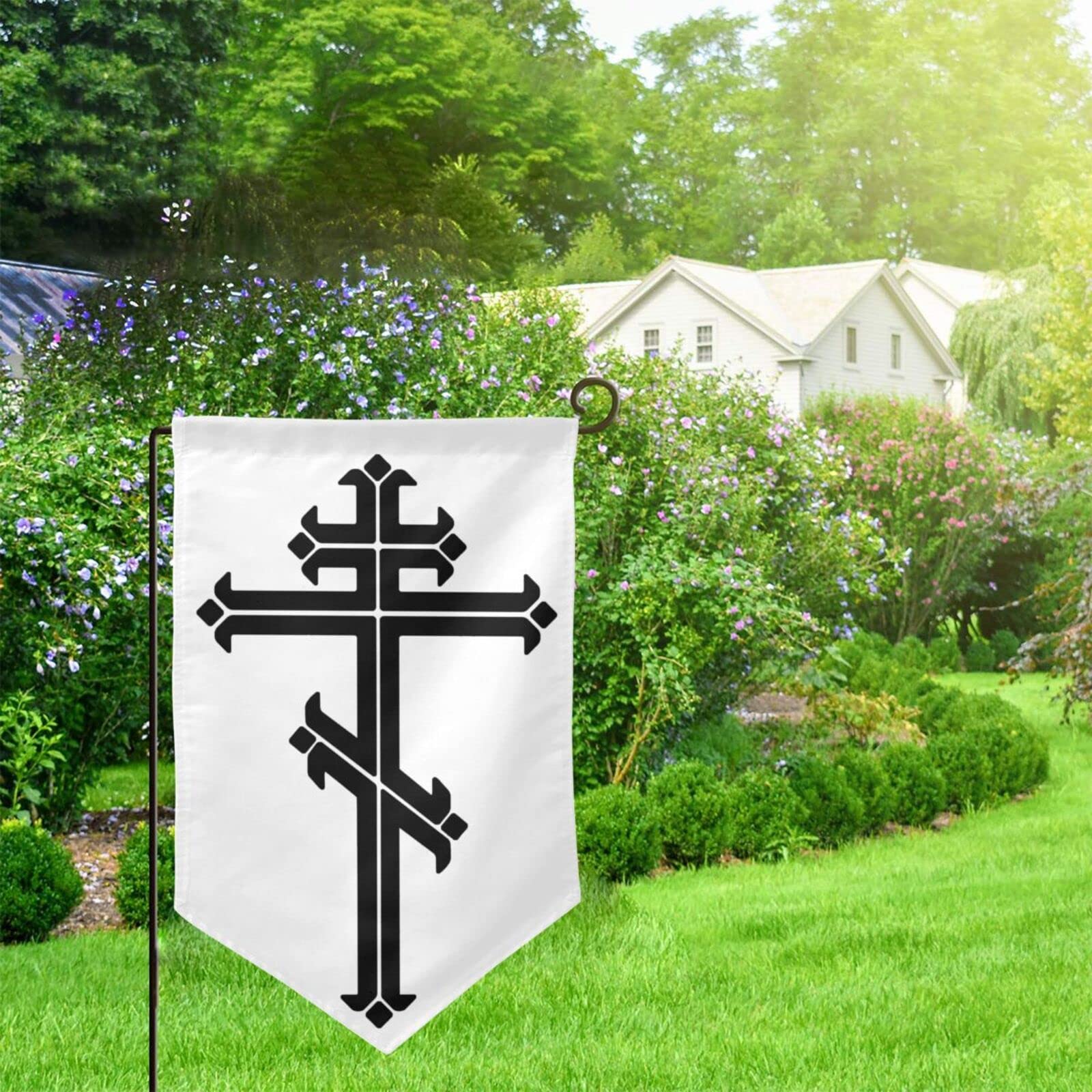 Tuin Vlag Kruisvaarders Seizoensgebonden Vlaggen Vintage Outdoor Banner Vlaggen Levendige Kleur Veranda Vlag Voor Parades Party Gazon 30X45CM