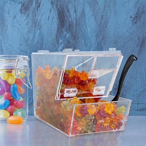 Miniatura 6 de Dispensador de cobertura de caramelo  Recipiente acrílico a granel con cuchara, apilable y magnético para múltiples soportes en el estante  Ajuste