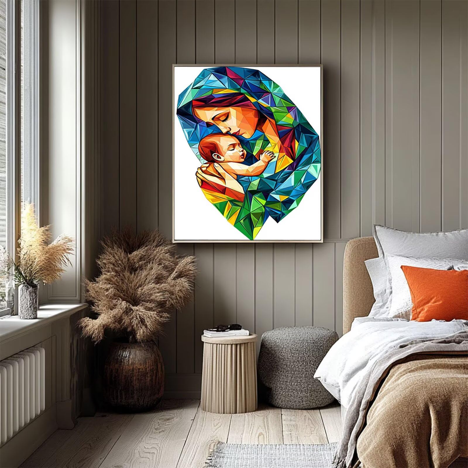 Abstrakcyjny obraz z numerami dla dorosłych Notre Dame Malowanie według numerów dla dorosłych 70 x 95cm, ręczne malowanie płócienne dziecko, malowanie według numerów z farbą akrylową i pędzlami