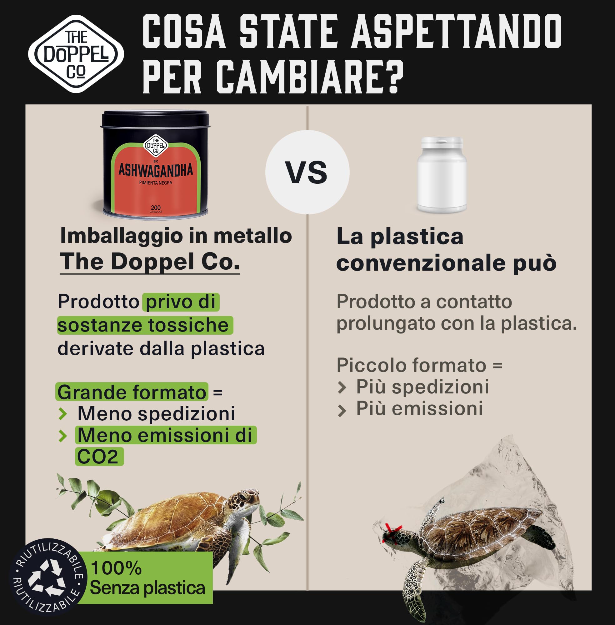 Ashwagandha Capsule 2160 mg - 200 Capsule Vegetali - Radice di Ashwagandha BIO con Pepe Nero -Withania Somnifera Alto Assorbimento - Senza Additivi - Senza Plastica - Certificazione Biologica
