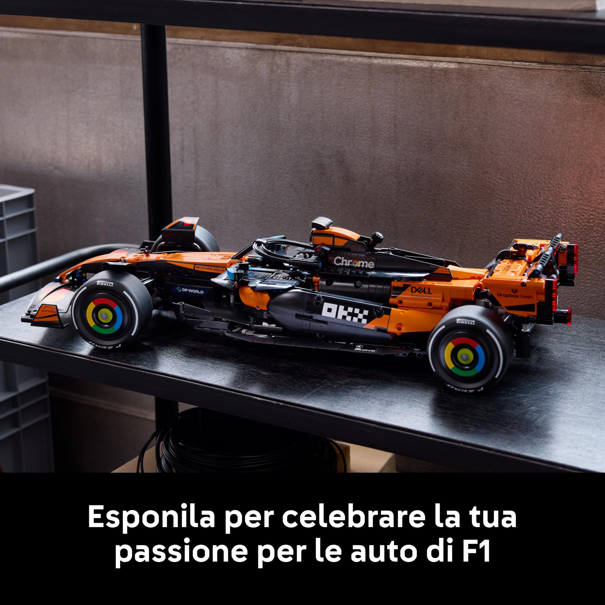 LEGO Technic Auto McLaren MCL39 F1 - Kit Modellismo per Adulti - Set da Collezione Macchina da Formula 1 con Motore V6, Differenziale e DRS - Idea Regalo per Appassionati di Corse e Motorsport - 42228