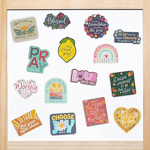 Miniatura 6 de Christian Art Gifts Imán decorativo para neveras bíblicas para hombres y mujeres inspiradores Pray