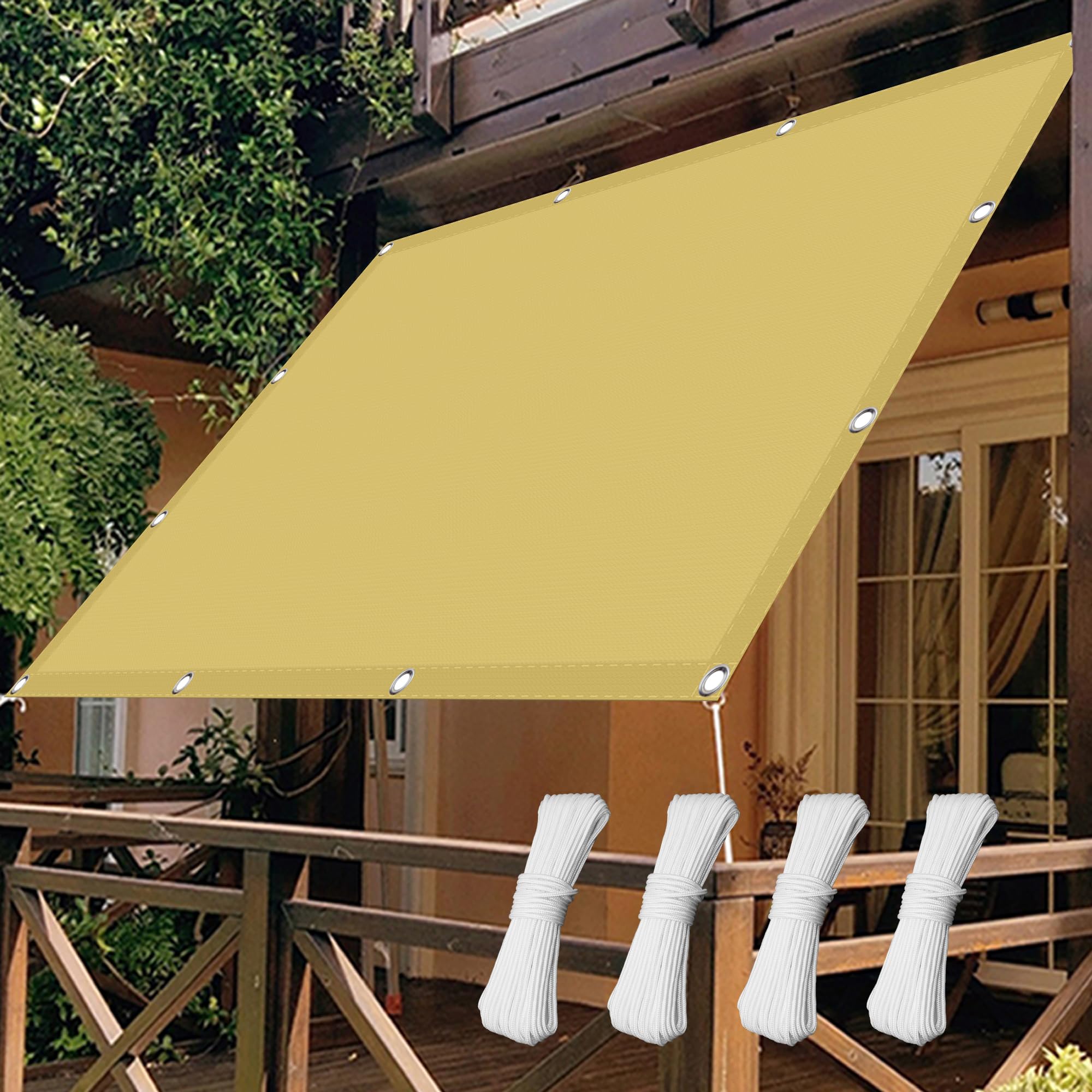 Amazon.co.jp: サンシェードオーニング ベランダ タープ 250 x 350 cm