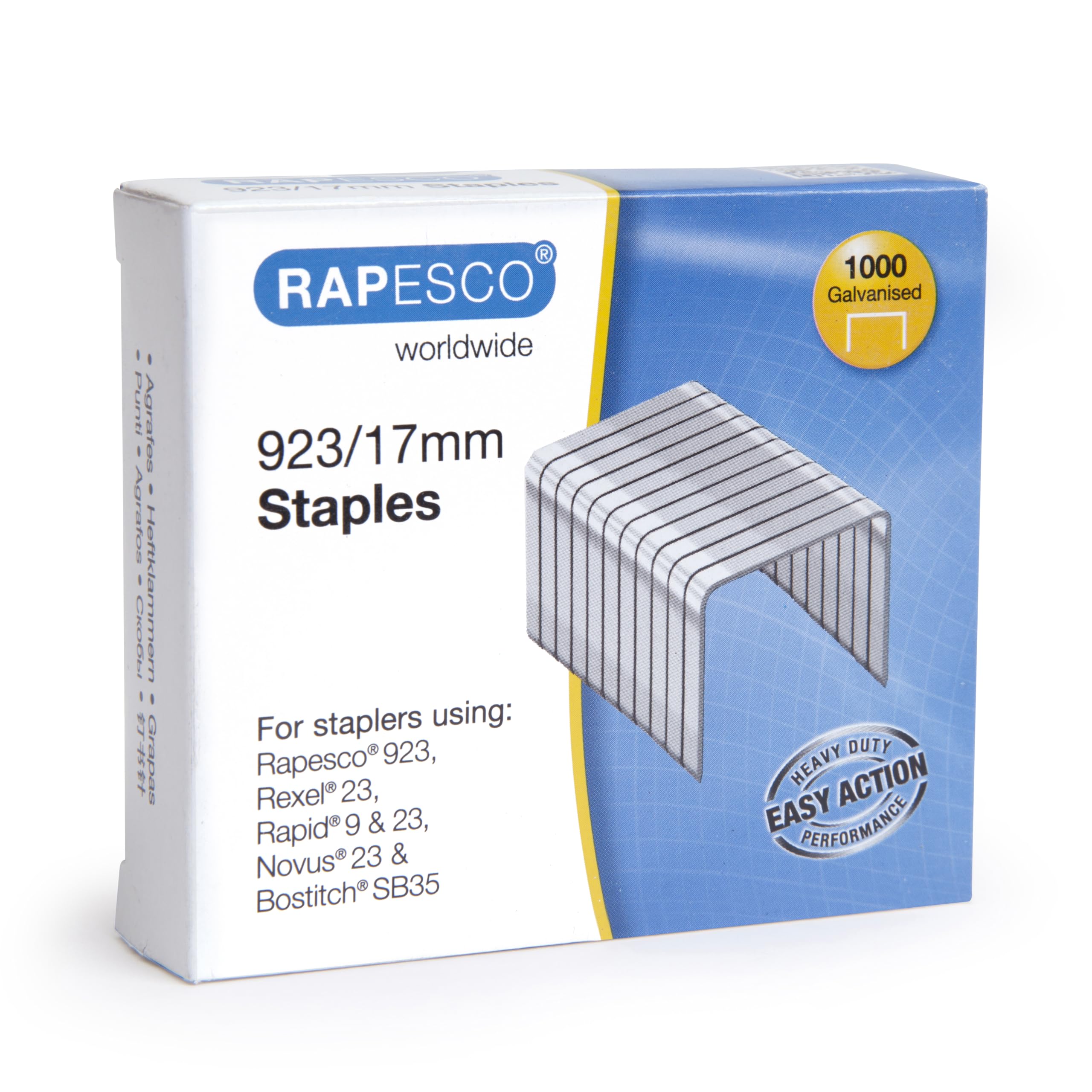 Rapesco 923/17Mm Staples (1000 Pack) 1240