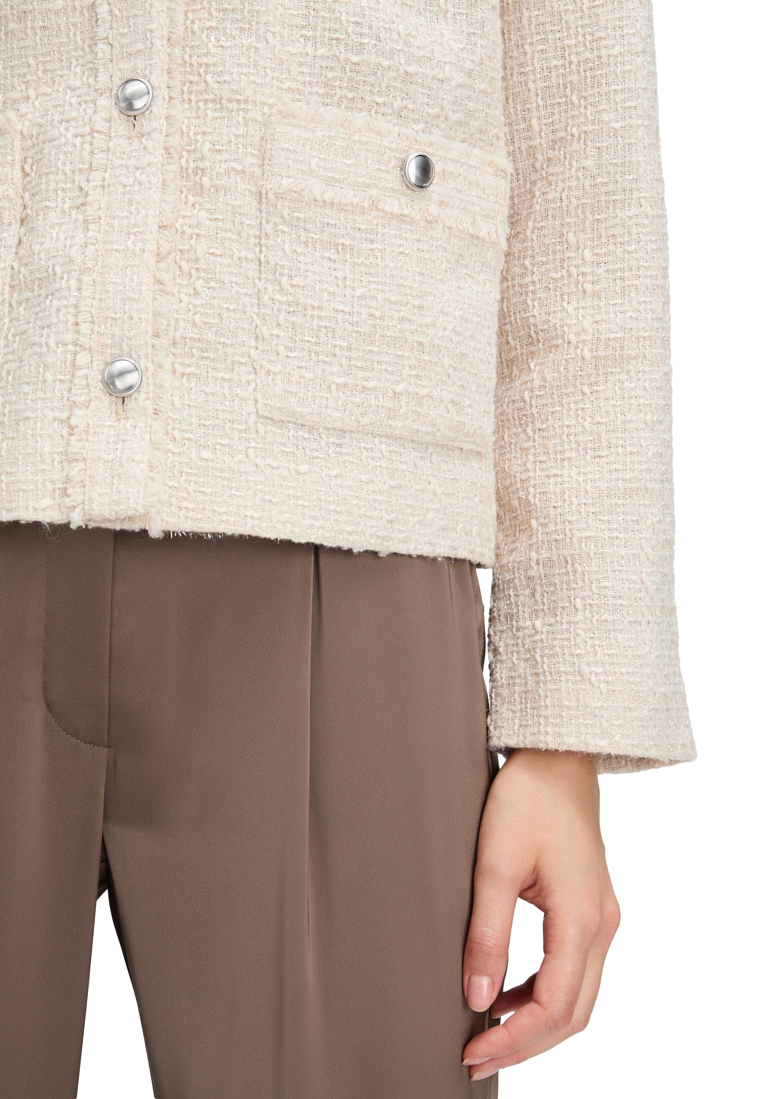 Betty Barclay Damen Blazer-Jacke mit Fransen
