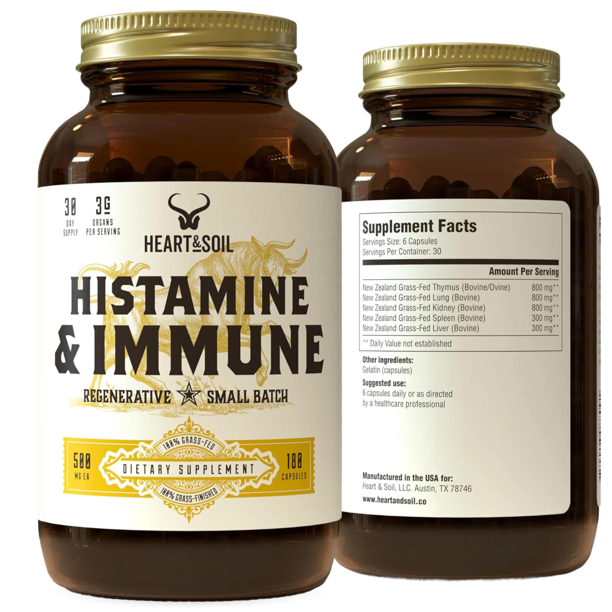 HEART SOIL Histamine Supplement Capsules