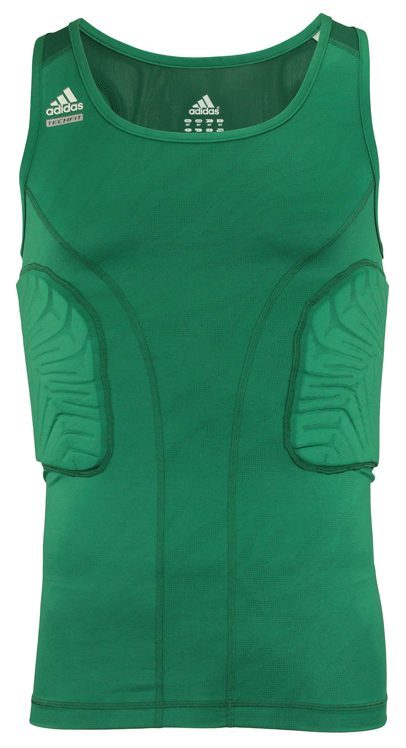 Adidas - Maglietta a compressione imbottita Techfit per adulti