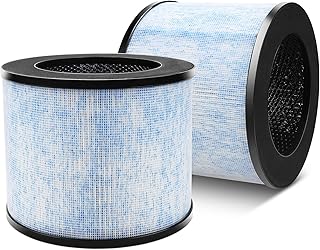 Colorfullife F100 H13 Premium True HEPA Replacement Filter Compatible with Instant AP100 Air Purifier, 3-in-1 H13 Grade True HEPA Filter, Part # F100, 2-Pack