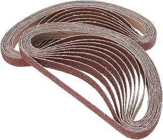 POWERTEC 401804 1/2-Inch x 18-Inch 40 Grit Aluminum Oxide Sanding Belt, 20-Pack