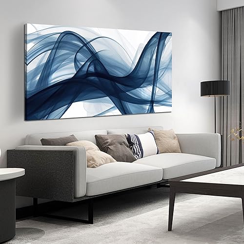 Miniatura 10 de Arte abstracto de pared para sala de estar, decoración de pared en negro, blanco y dorado, para oficina, impresiones modernas, arte de pared para