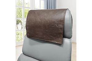 Brown Leather Head Rest Covers for Recliners