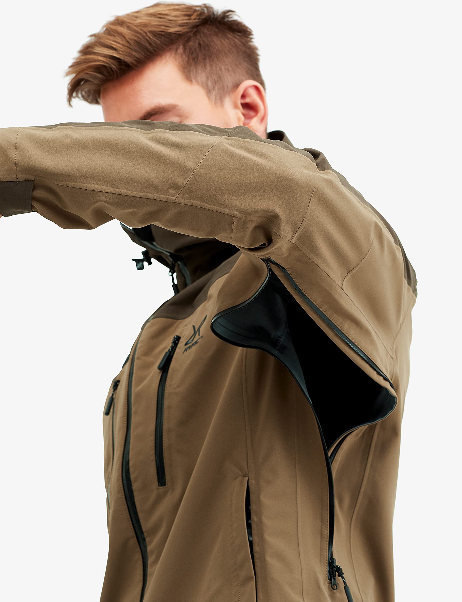 RevolutionRace Silence Proshell 3L Jacket para Hombre, Chaqueta Impermeable