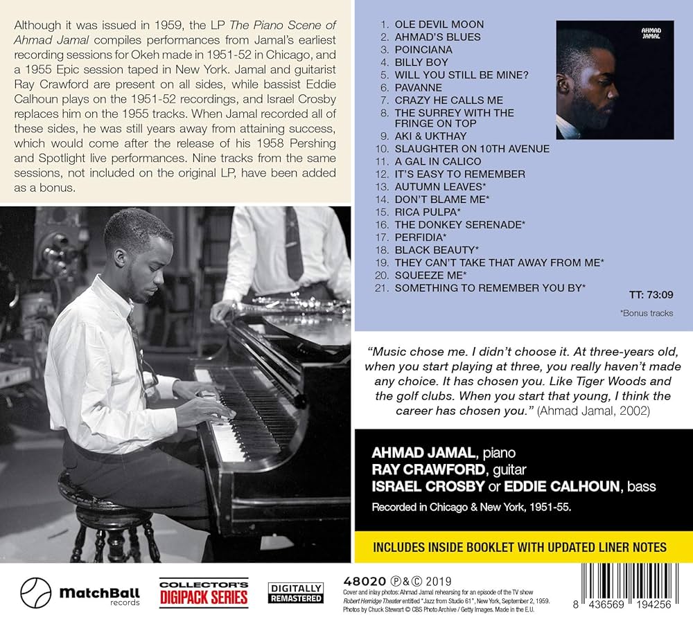 The Piano Scene Of A.JamalモダンジャズUSオリジレア盤 JAMAL,AHMAD - Piano Scene Of Ahmad Jamal (Limited Deluxe