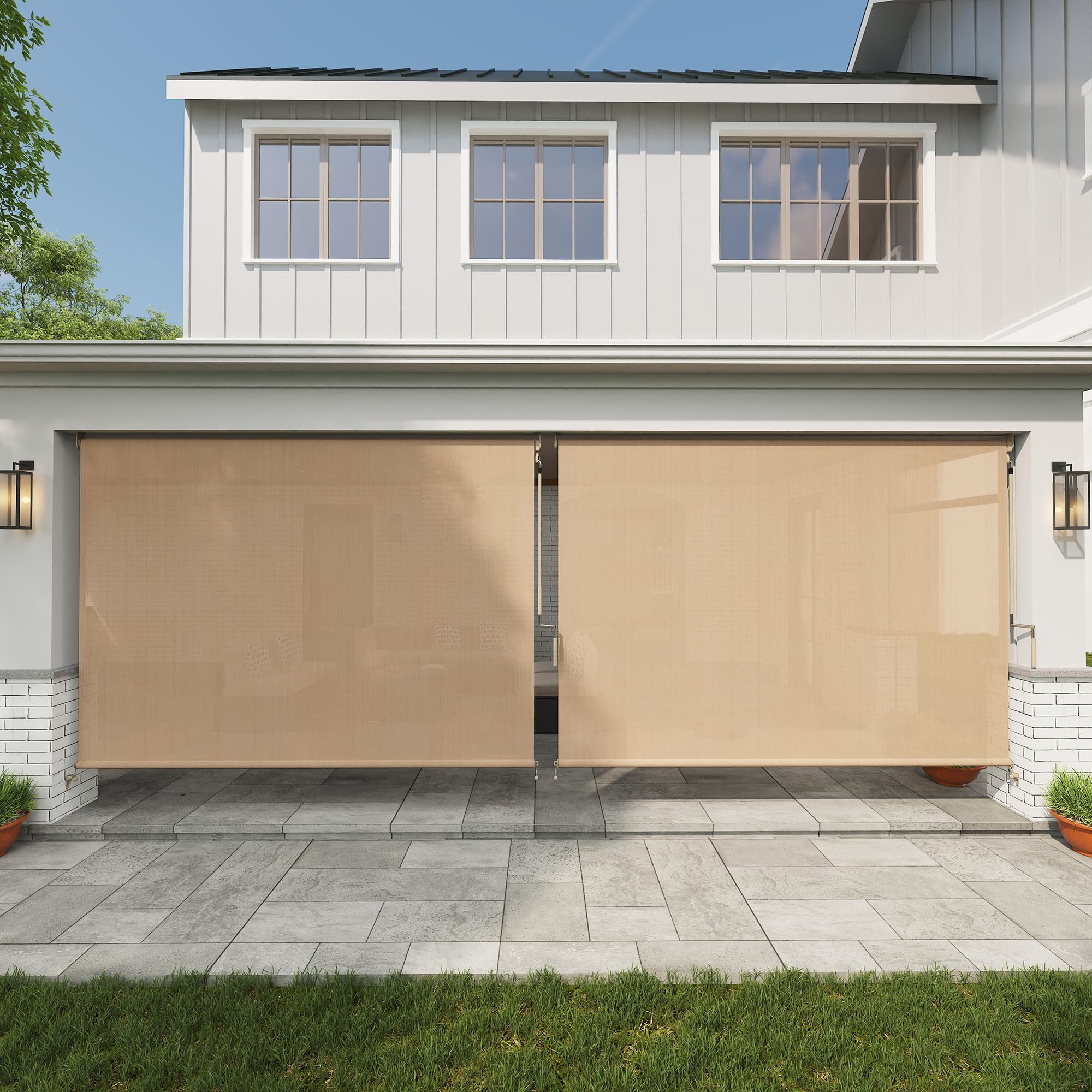 Amazon.com: VICLLAX 93-Inch Wide Custom Outdoor Roller Shades