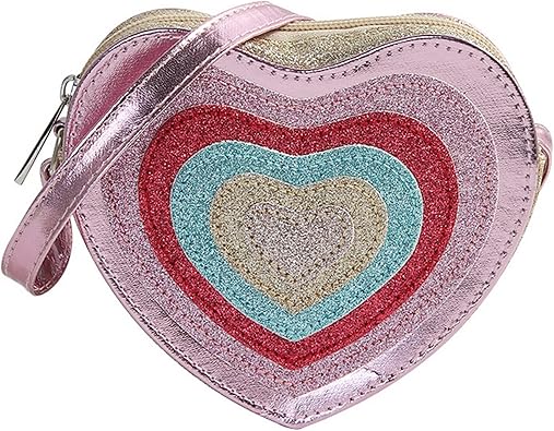 pink heart shaped purse