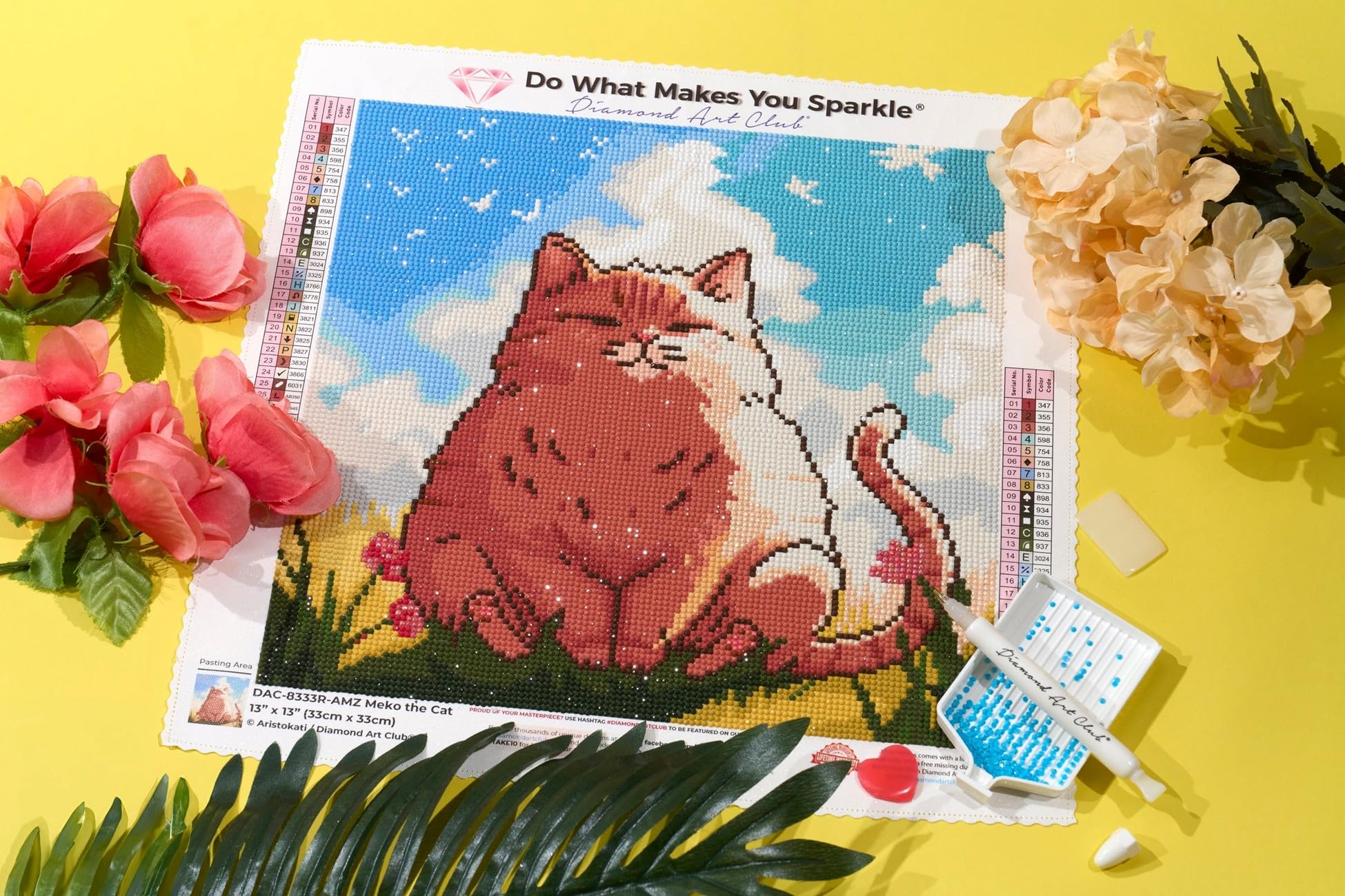 Amazon.com: DIAMOND ART CLUB Meko the Cat Diamond Painting Kit