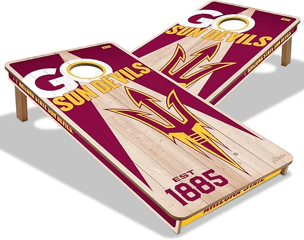 YouTheFan NCAA 2’ x 4’ Professional Wood Cornhole Game